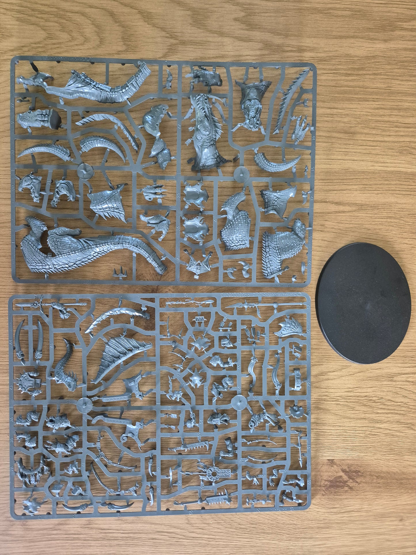 Seraphon Saurus Hornnackenveteran auf Carnosaurier Einzelgussrahmen
