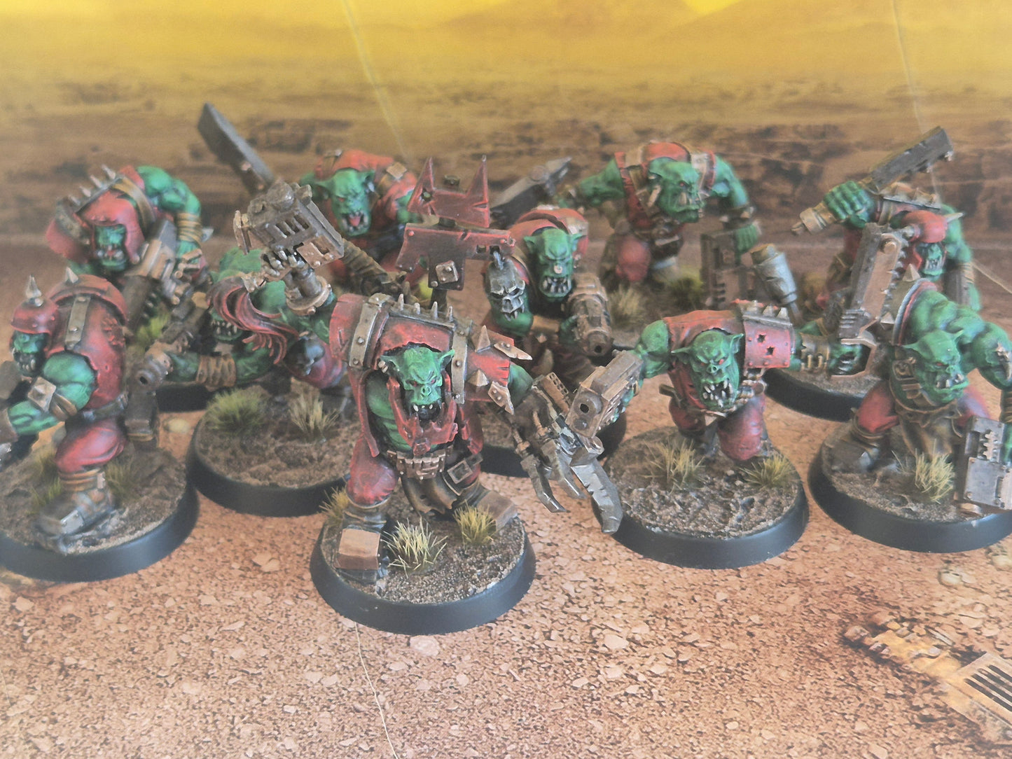 Warhammer 40K Orks Beast Snagga Boyz gebaut & bemalt nach Bestellung