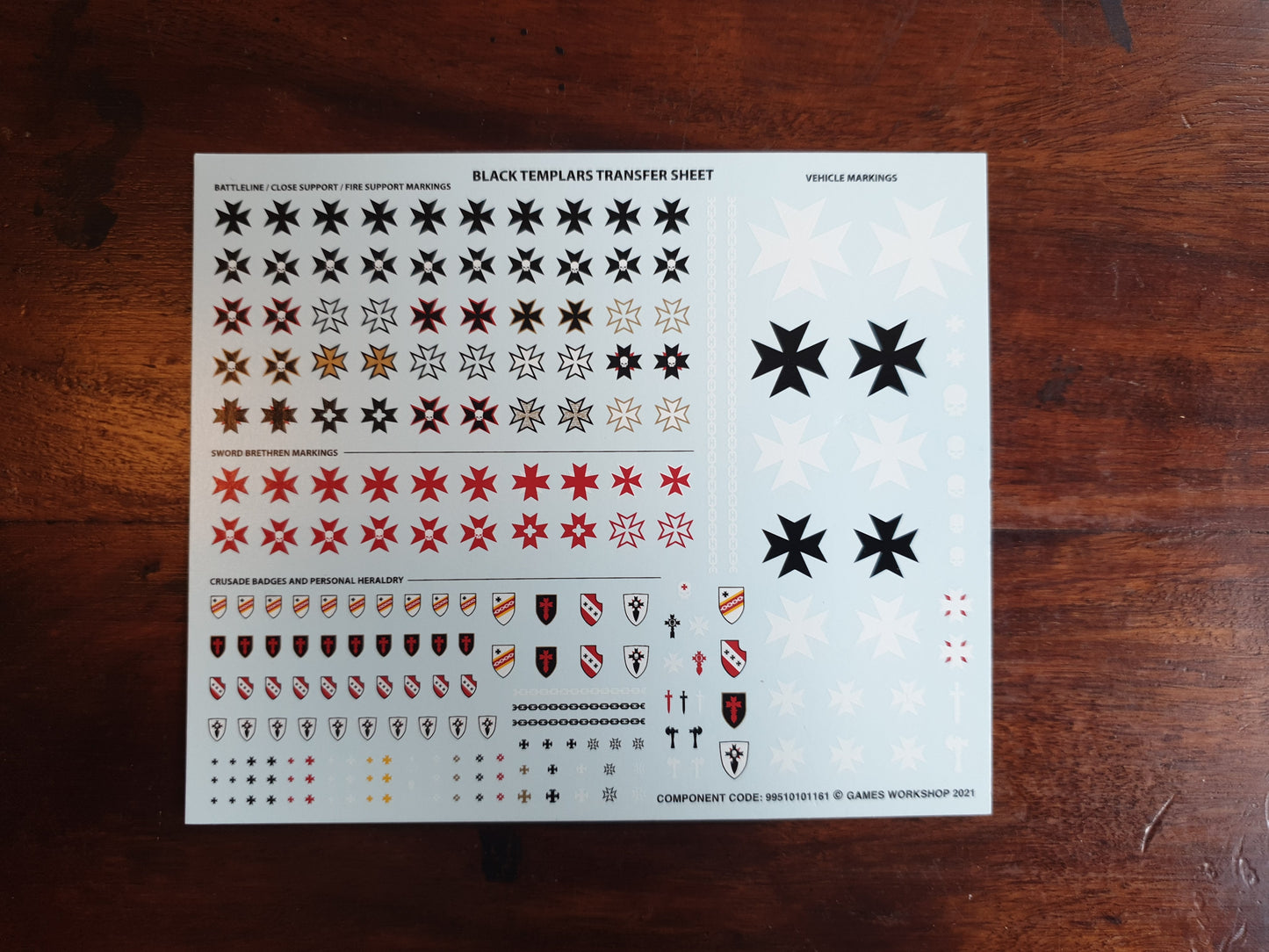 Transfer Sheet Black Templars