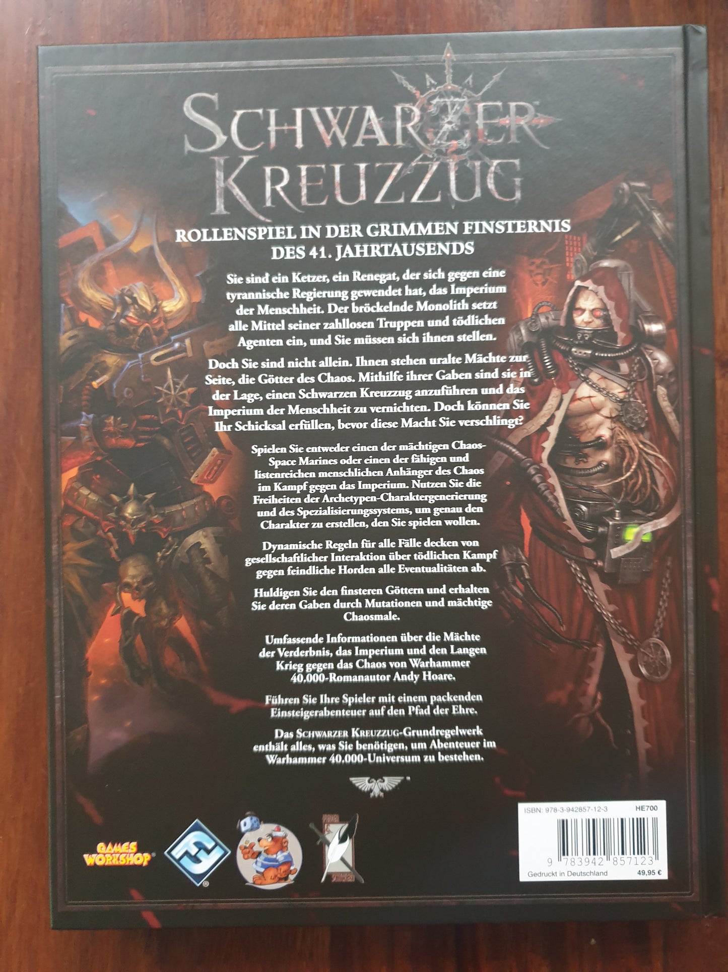 Warhammer 40K Rollenspiel Regelbuch Schwarzer Kreuzzug