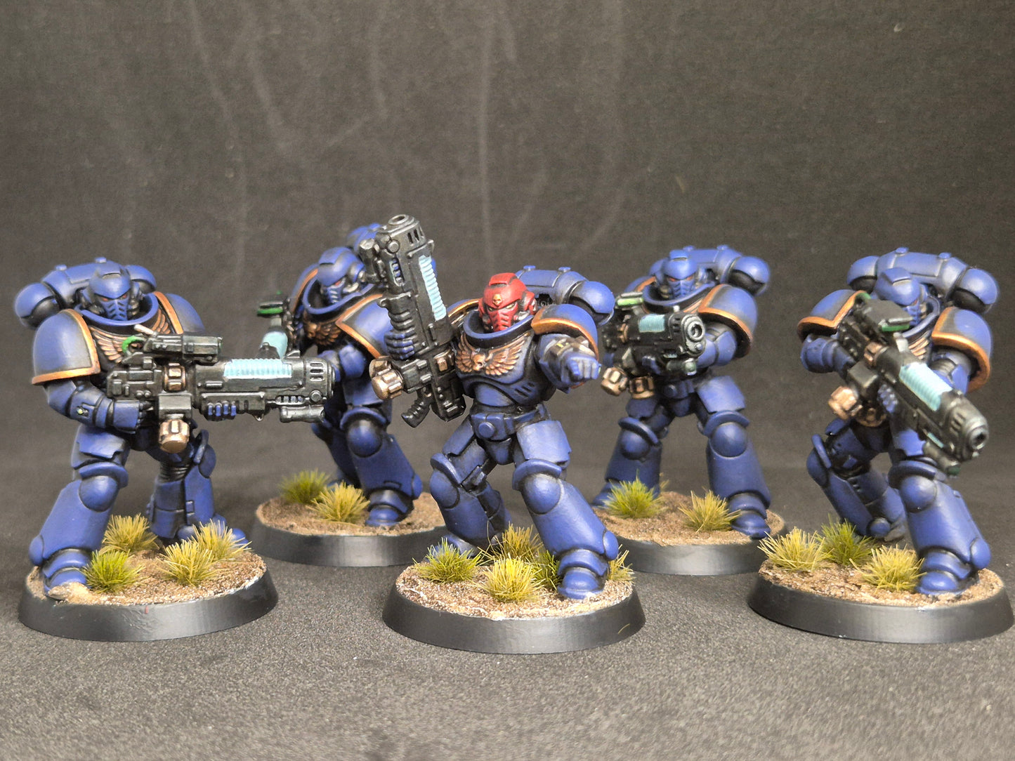 Space Marine Hellblaster Ultramarines bemalt