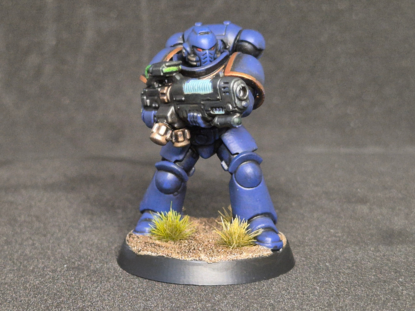 Space Marine Hellblaster Ultramarines bemalt