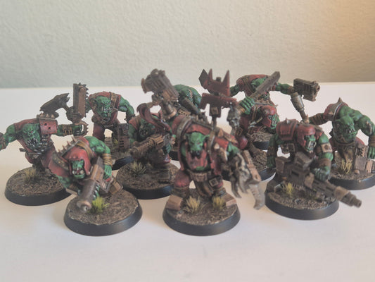 Ork Boyz Evil Sunz gebaut & bemalt