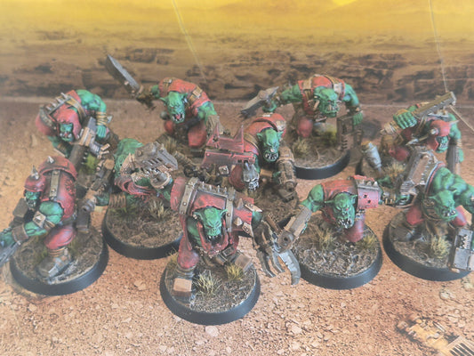 Warhammer 40K Ork Kommandos gebaut & bemalt nach Bestellung