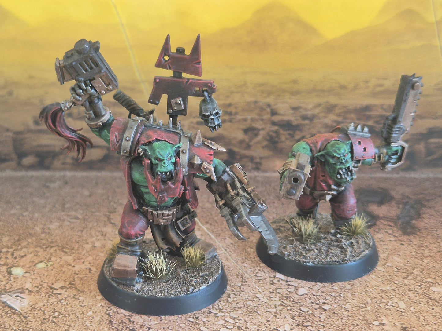 Warhammer 40K Ork Boyz gebaut und bemalt nach Bestellung