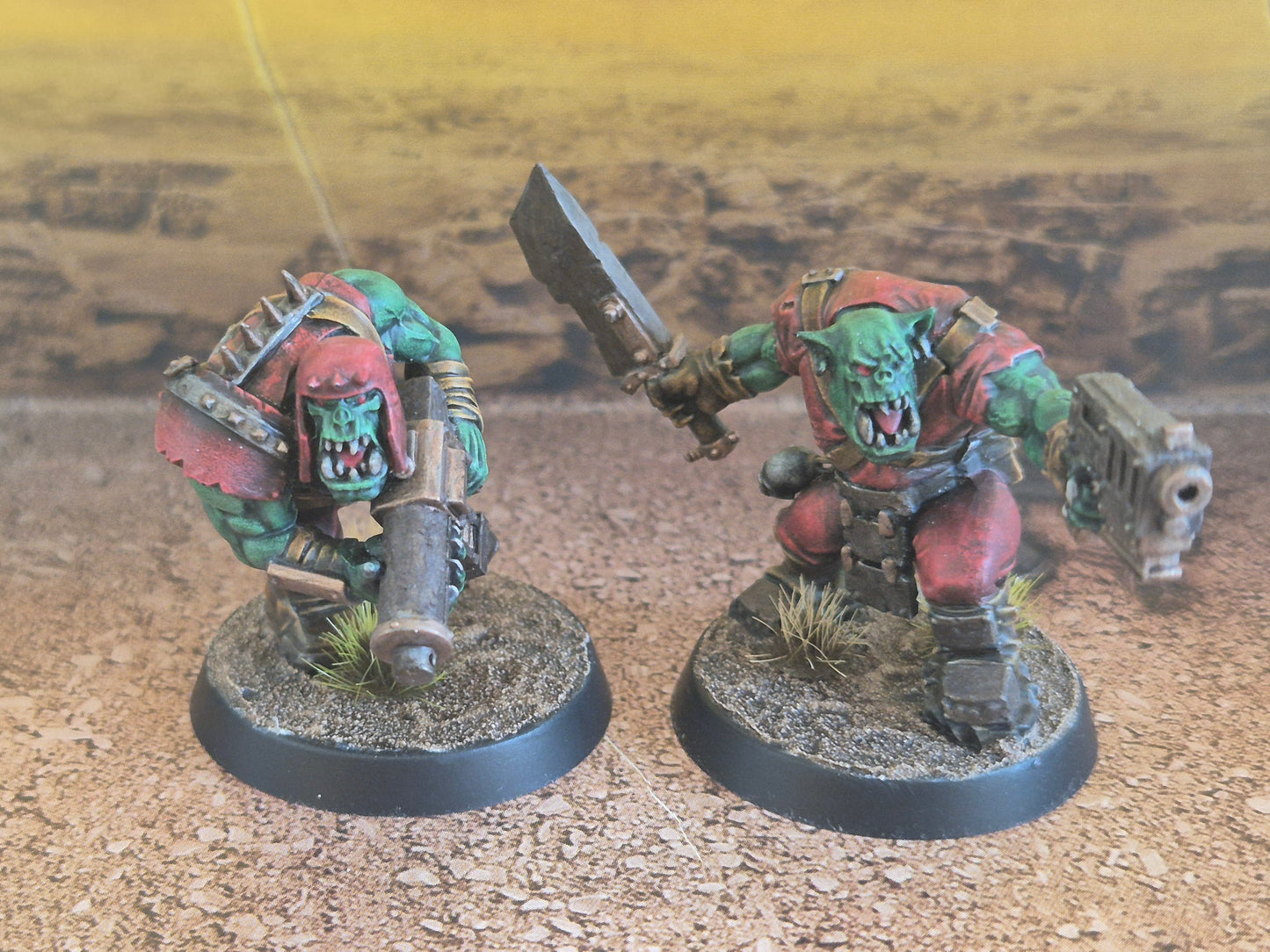 Ork Boyz Evil Sunz gebaut & bemalt