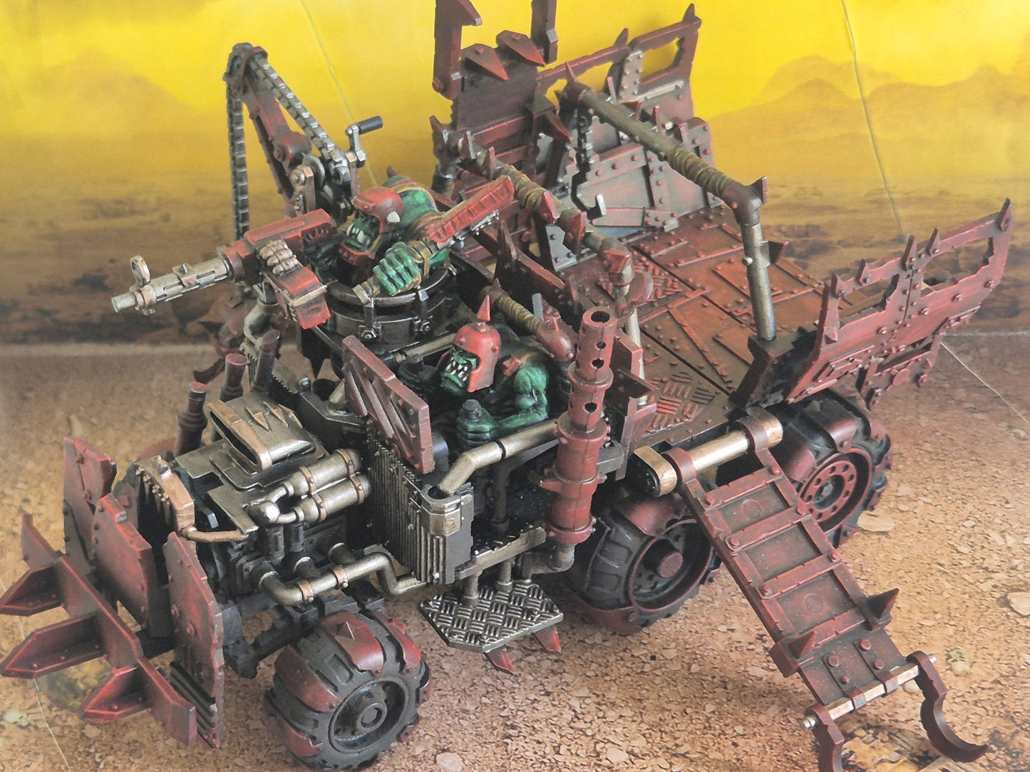 Warhammer 40K Ork Truck gebaut & bemalt