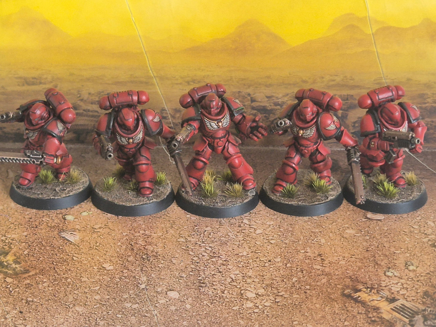 Warhammer 40K Space Marine Sturm Intercessoren gebaut & bemalt