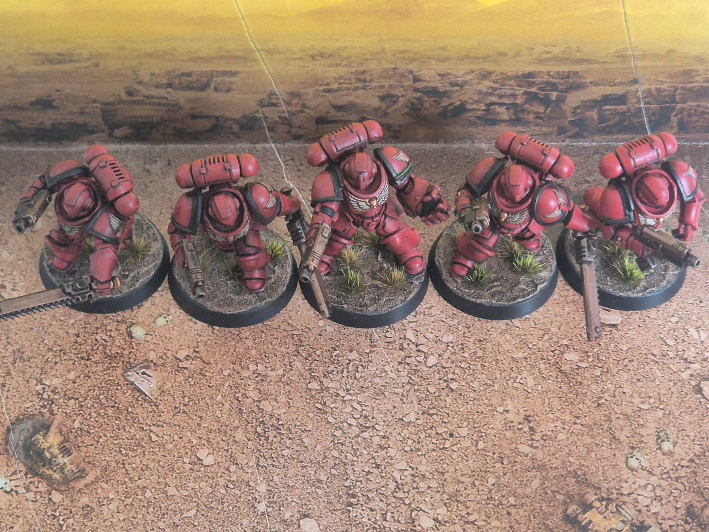 Warhammer 40K Space Marine Sturm Intercessoren gebaut & bemalt