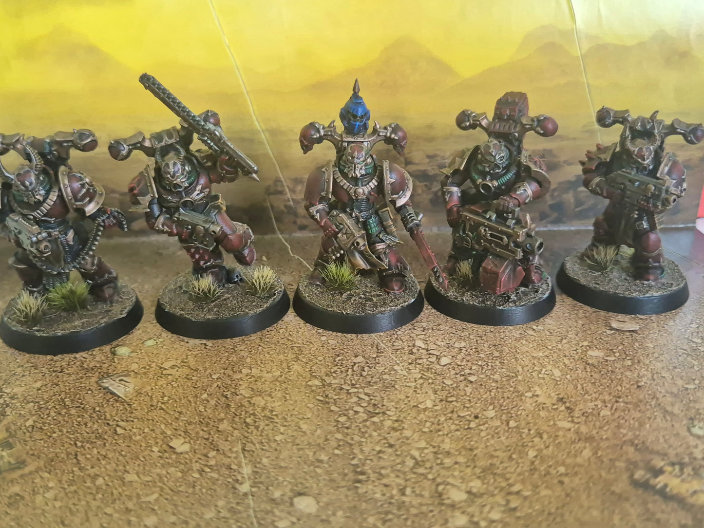 Chaos Space Marines Legionaries (10 Marines) gebaut & bemalt auf Bestellung