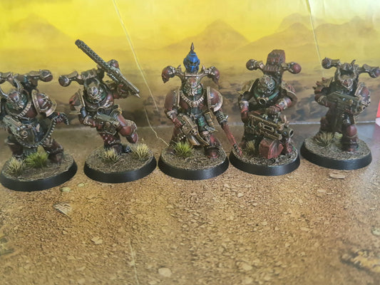 Chaos Space Marines Legionaries (10 Marines) gebaut & bemalt auf Bestellung