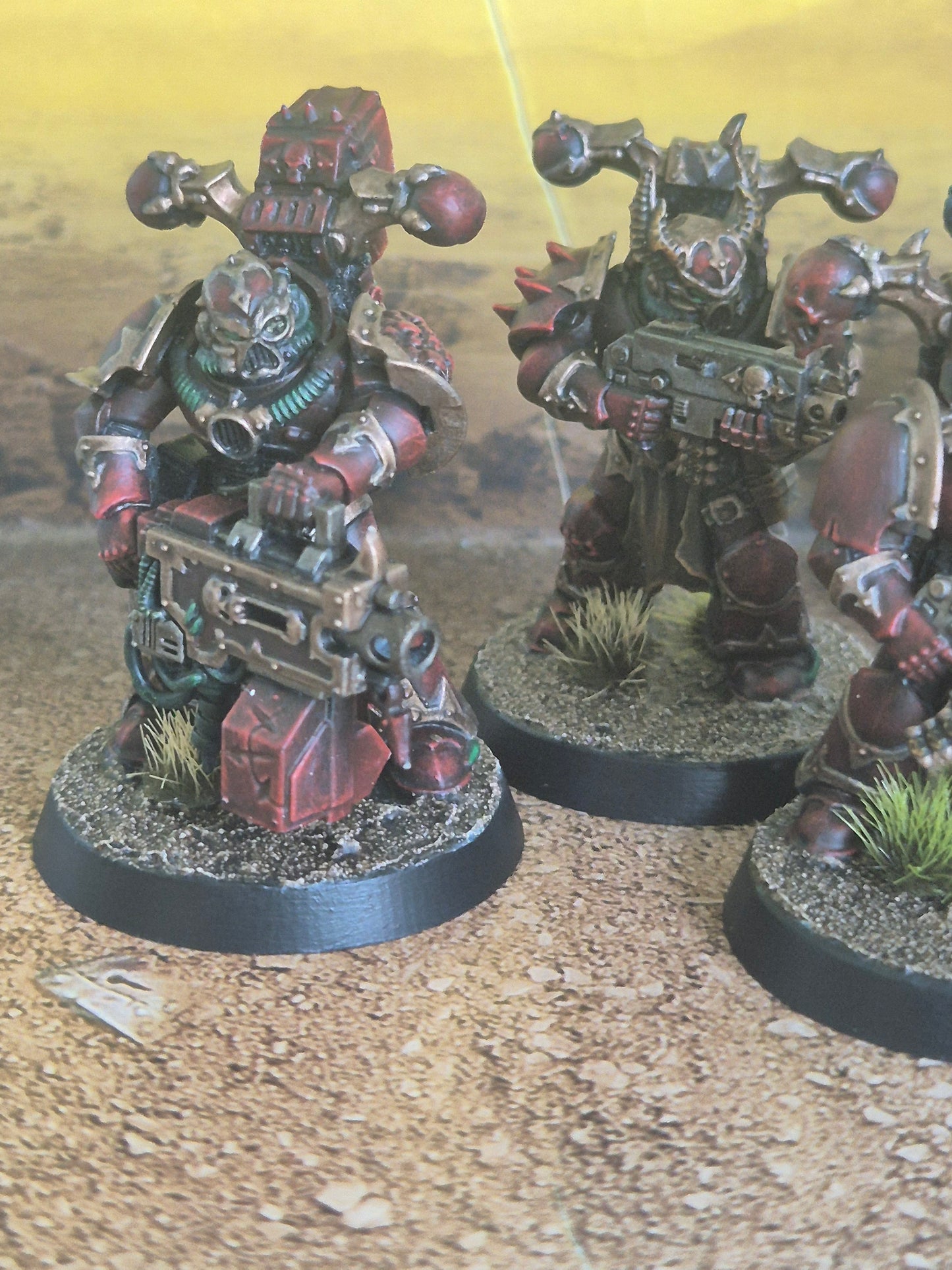 Chaos Space Marines Legionaries (10 Marines) gebaut & bemalt auf Bestellung