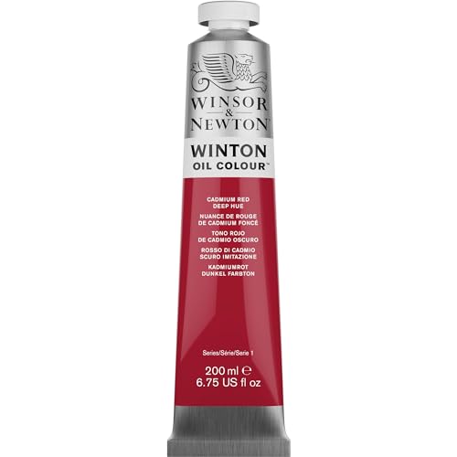 Winsor & Newton 1437048 Winton, feine hochwertige Ölfarbe - 200ml Tube mit gleichmäßiger Konsistenz, lichtbeständig, hohe Deckkraft, reich an Farbpigmenten - Phthalo Dunkelgrün