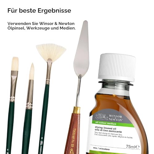 Winsor & Newton 1437048 Winton, feine hochwertige Ölfarbe - 200ml Tube mit gleichmäßiger Konsistenz, lichtbeständig, hohe Deckkraft, reich an Farbpigmenten - Phthalo Dunkelgrün