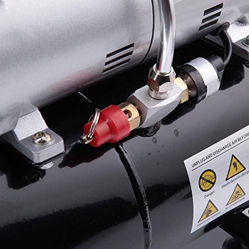 Fengda FD-186K Airbrush Kompressor Komplett set Mächtig Luftstrom und Luftdruck mit Airbrushpistole und airbrush Zubehör Profi Starter set.