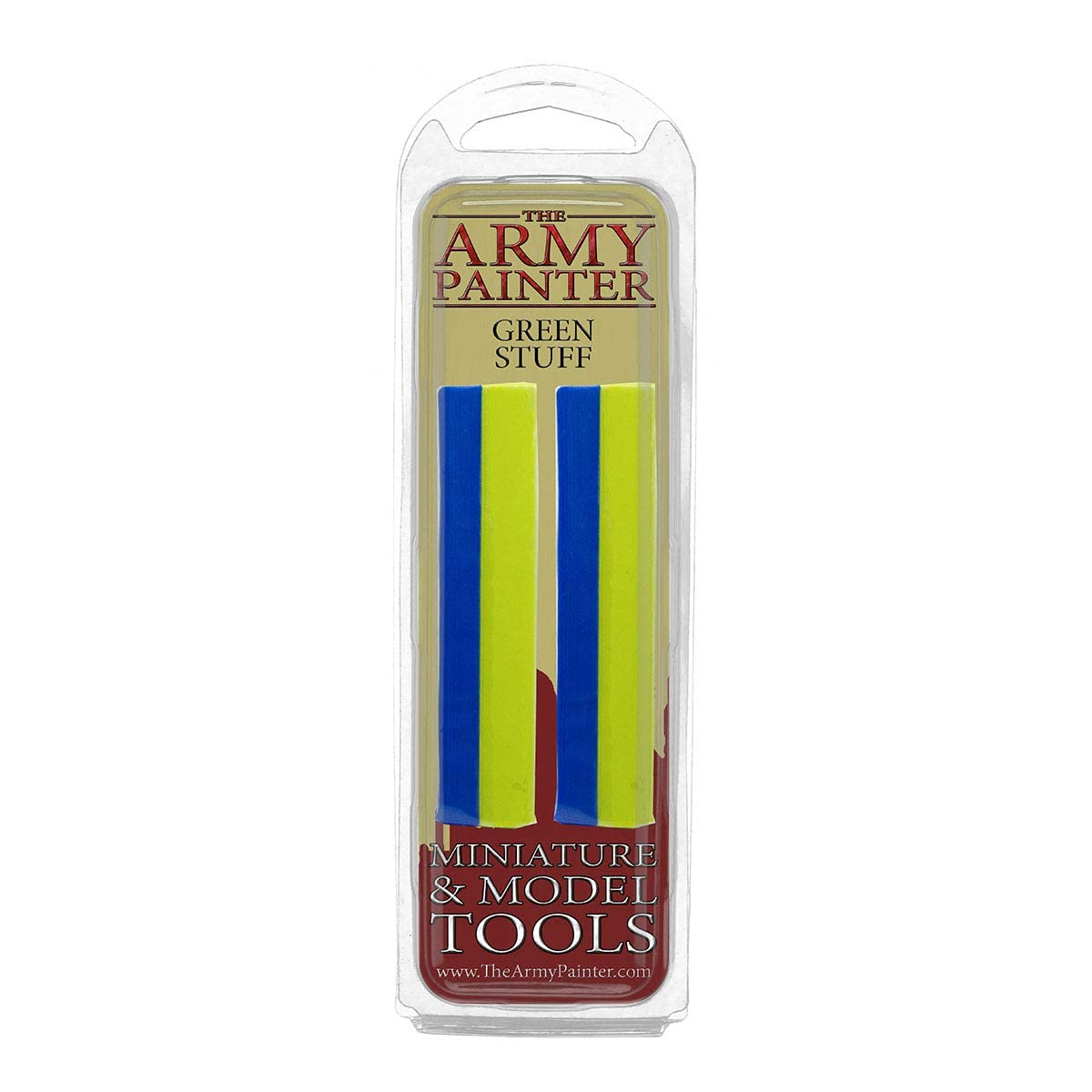 The Army Painter Green Stuff 2-pack is a 20 cm epoxy putty ideal for sculpting, modeling, and adhering plastics, resins, and metals. Perfect for Tabletop Wargaming Miniatures