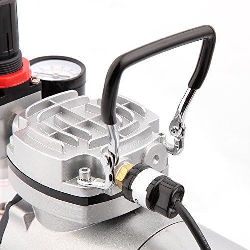 Fengda FD-18-2K Airbrush set Komplett mit Kompressor Mächtig Luftstrom und Luftdruck, Airbrushpistole und airbrush Zubehör. Profi Starter set.