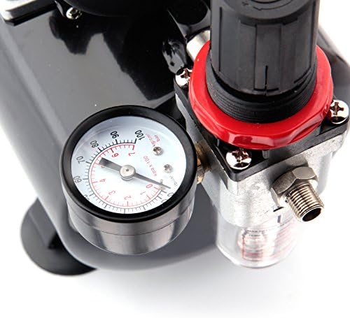 Fengda FD-186K Airbrush Kompressor Komplett set Mächtig Luftstrom und Luftdruck mit Airbrushpistole und airbrush Zubehör Profi Starter set.