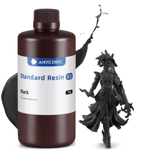 ANYCUBIC Standard Resin V2 1000g, 3D Drucker Resin, 405nm LCD SLA Rapid UV Aushärtung Resin, Hochpräzises und schnelles Photopolymer Harz für LCD/DLP/SLA 3D Druck, Weiß