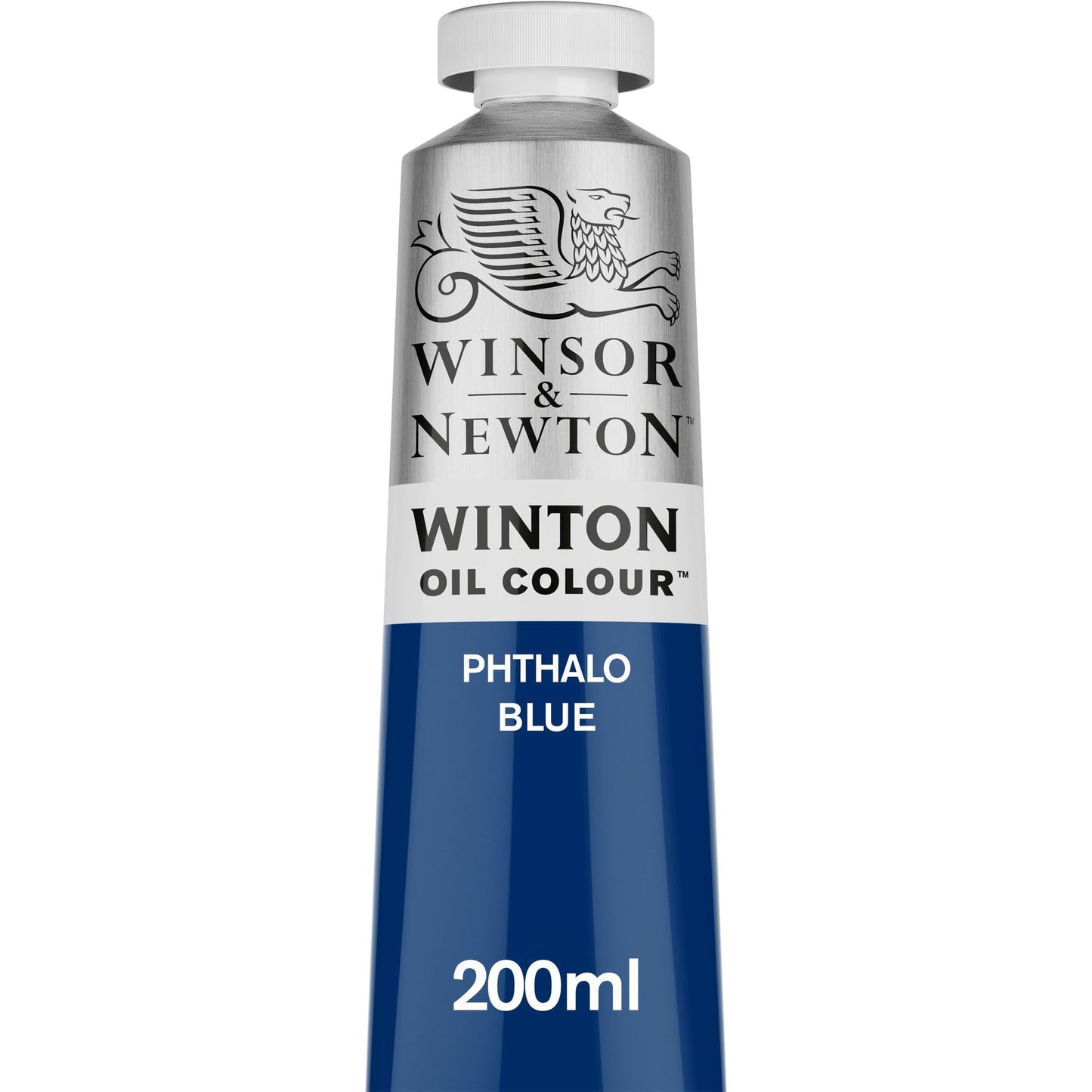 Winsor & Newton 1437048 Winton, feine hochwertige Ölfarbe - 200ml Tube mit gleichmäßiger Konsistenz, lichtbeständig, hohe Deckkraft, reich an Farbpigmenten - Phthalo Dunkelgrün