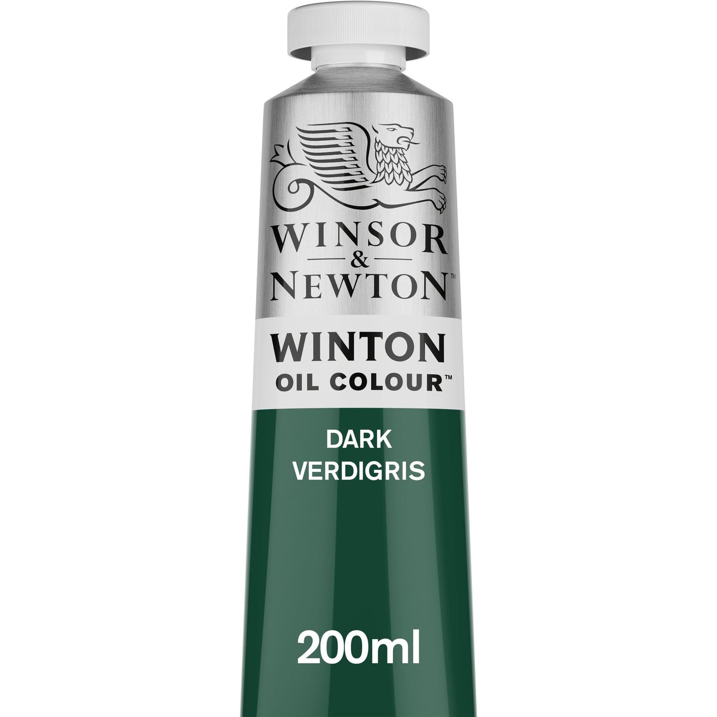 Winsor & Newton 1437048 Winton, feine hochwertige Ölfarbe - 200ml Tube mit gleichmäßiger Konsistenz, lichtbeständig, hohe Deckkraft, reich an Farbpigmenten - Phthalo Dunkelgrün