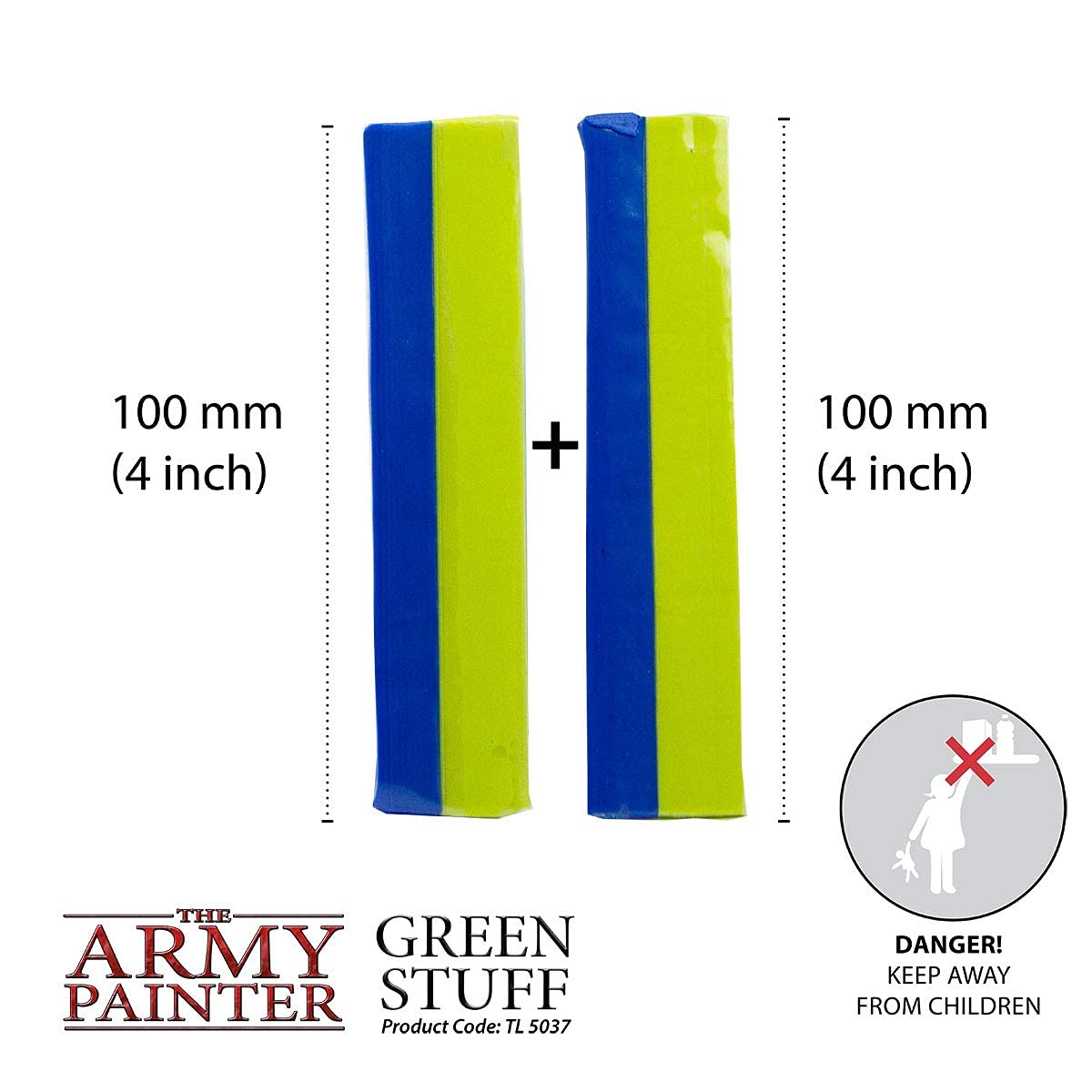 The Army Painter Green Stuff 2-pack is a 20 cm epoxy putty ideal for sculpting, modeling, and adhering plastics, resins, and metals. Perfect for Tabletop Wargaming Miniatures