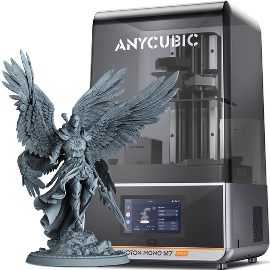 ANYCUBIC Photon Mono M7 Pro Resin 3D Drucker mit Airpure, mit 10,1 Zoll-14K-Bildschirm, mit 170 mm/h Hochgeschwindigkeit, COB-Lichtquelle, Leveling-Free, Rückstandserkennung, Druckgröße 223x126x230 mm