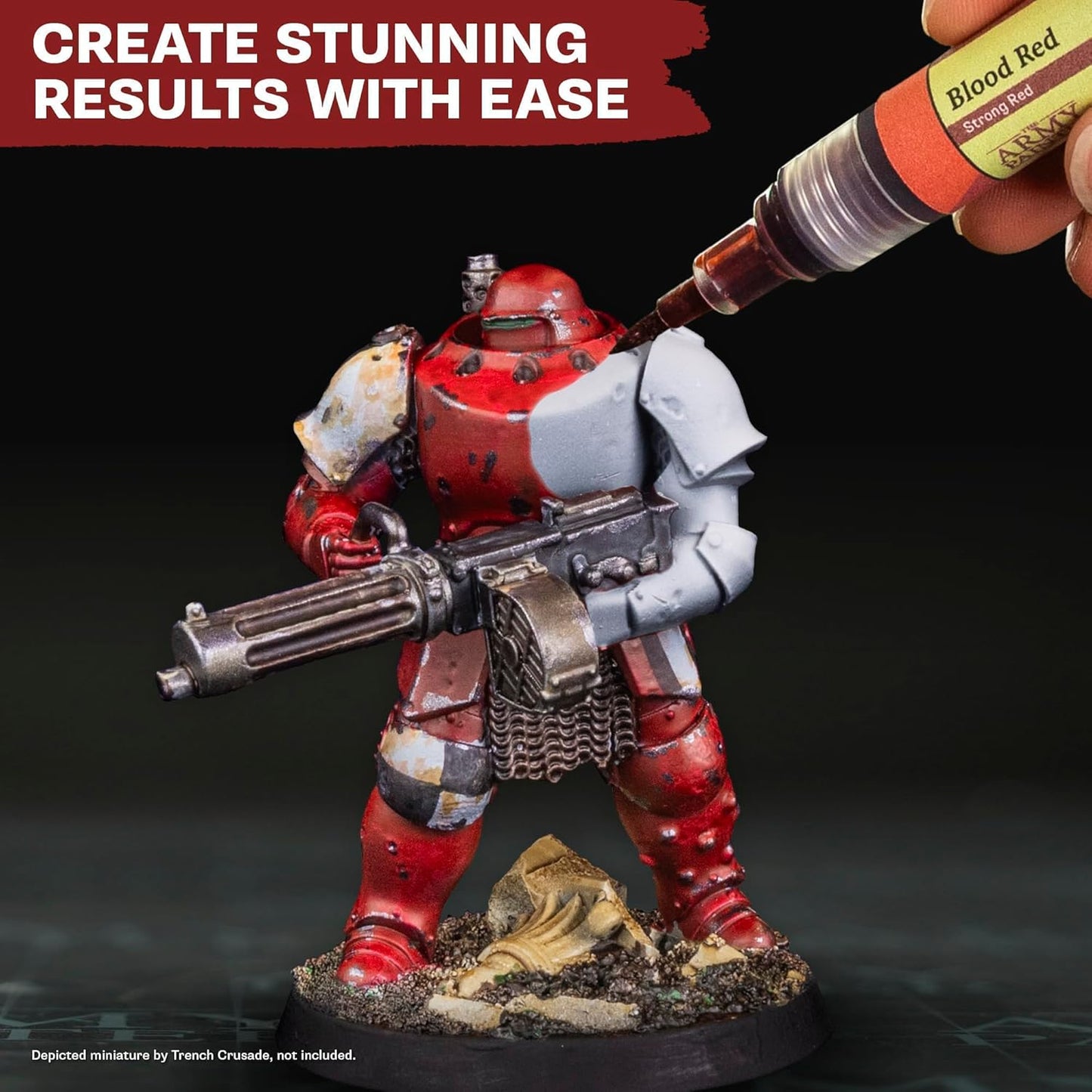 The Army Painter, Speedpaint Marker Starter Set, 10 x 6 ml Speedpaint 2.0 Marker, 9 Contrast-Farbstifte & 1 metallischer Acrylfarbstift, inkl. 10 Ersatzspitzen für DnD & Warhammer
