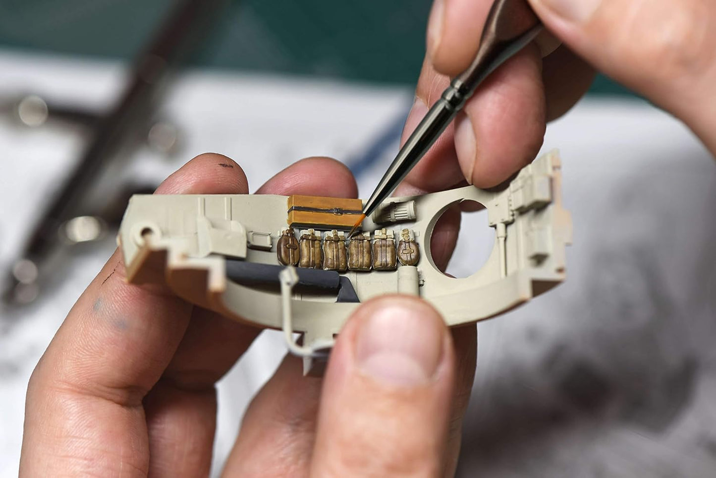 CreaTek - 5 extra feine Pinsel Acryl für höchste Präzision & Details | Premium Bi-Nylon Technologie - Künstlerpinsel Miniatur Pinsel Set, Modellbau & Malen nach Zahlen Pinsel