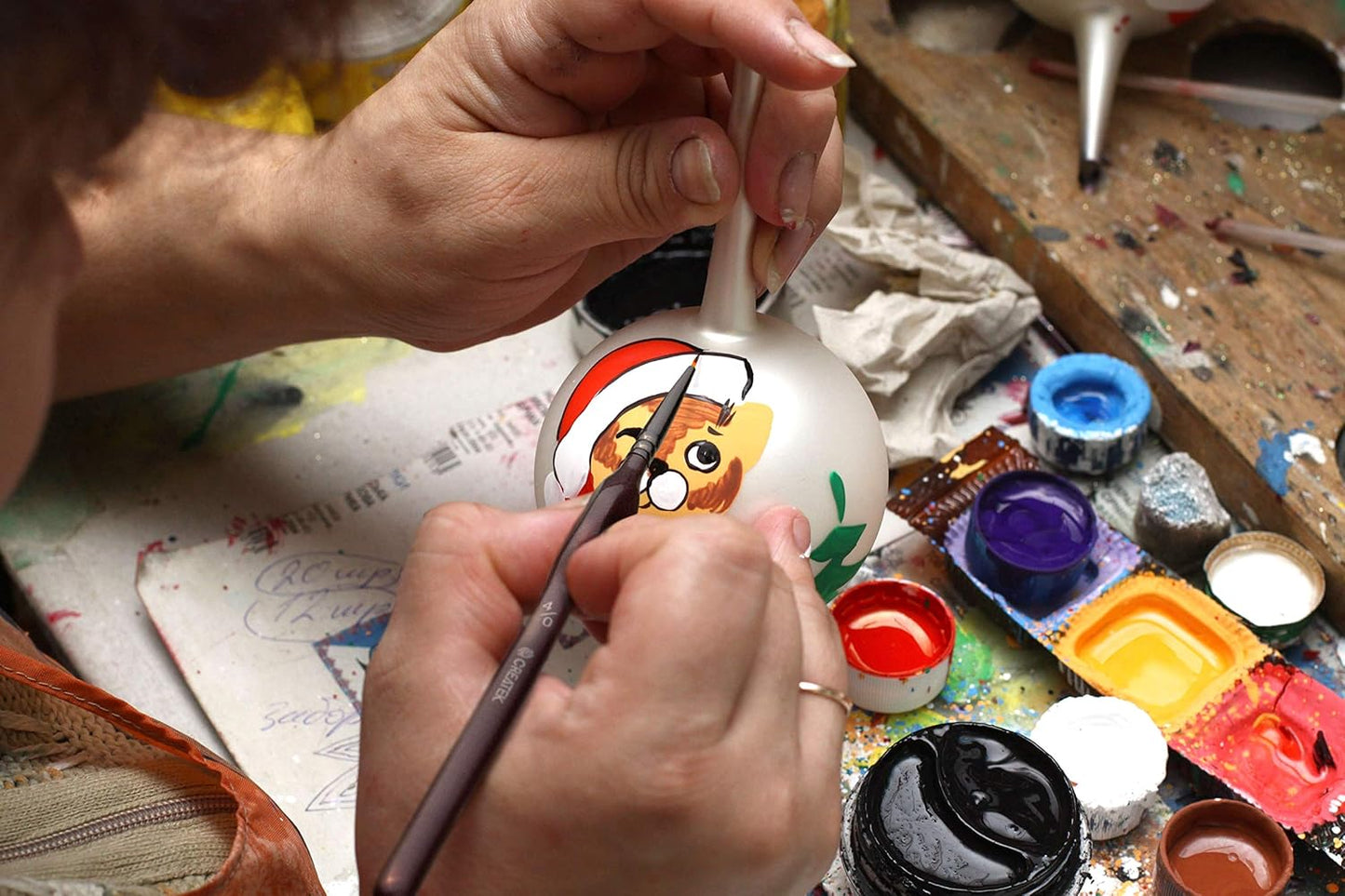 CreaTek - 5 extra feine Pinsel Acryl für höchste Präzision & Details | Premium Bi-Nylon Technologie - Künstlerpinsel Miniatur Pinsel Set, Modellbau & Malen nach Zahlen Pinsel