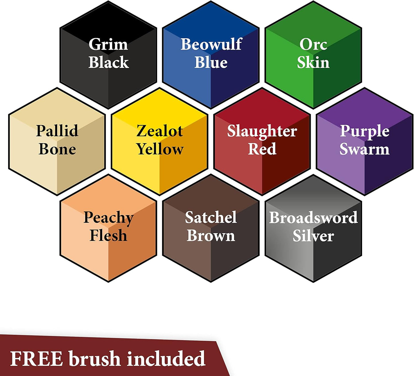 The Army Painter, Speedpaint 2.0 Starter Set Combo, 10 x 18 ml Acryl Contrast Modellbau Farben Set, inkl. 1 metallic & 2 Pinsel - Modell Malen für Wargames Tabletop Figuren & Miniaturen