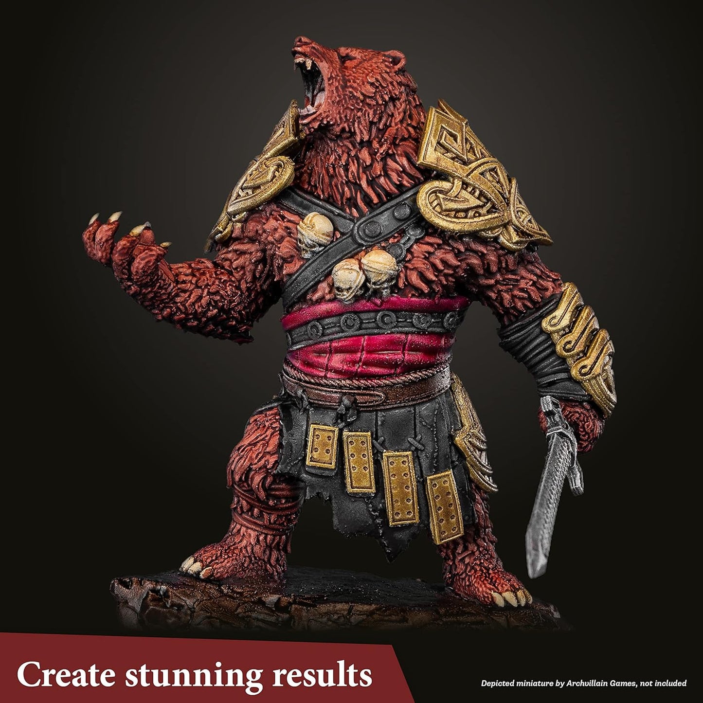 The Army Painter Speedpaint Metallics Paint Set 2.0, 10 Acrylfarben Metallic 18ml Modellbau Farben Pipettenflaschen und 1 Kostenlosem Grundierpinsel, Modellfarbe für Fantasy Miniaturen