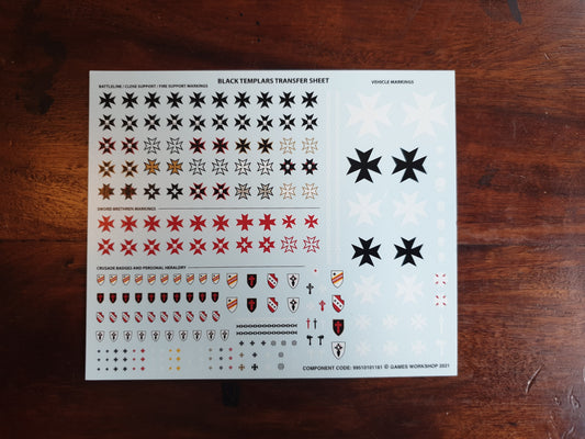 Transfer Sheet Black Templars