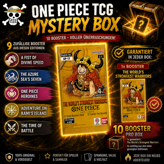 One Piece TCG Mystery Box 10 Booster - 1xOP-17 garantiert