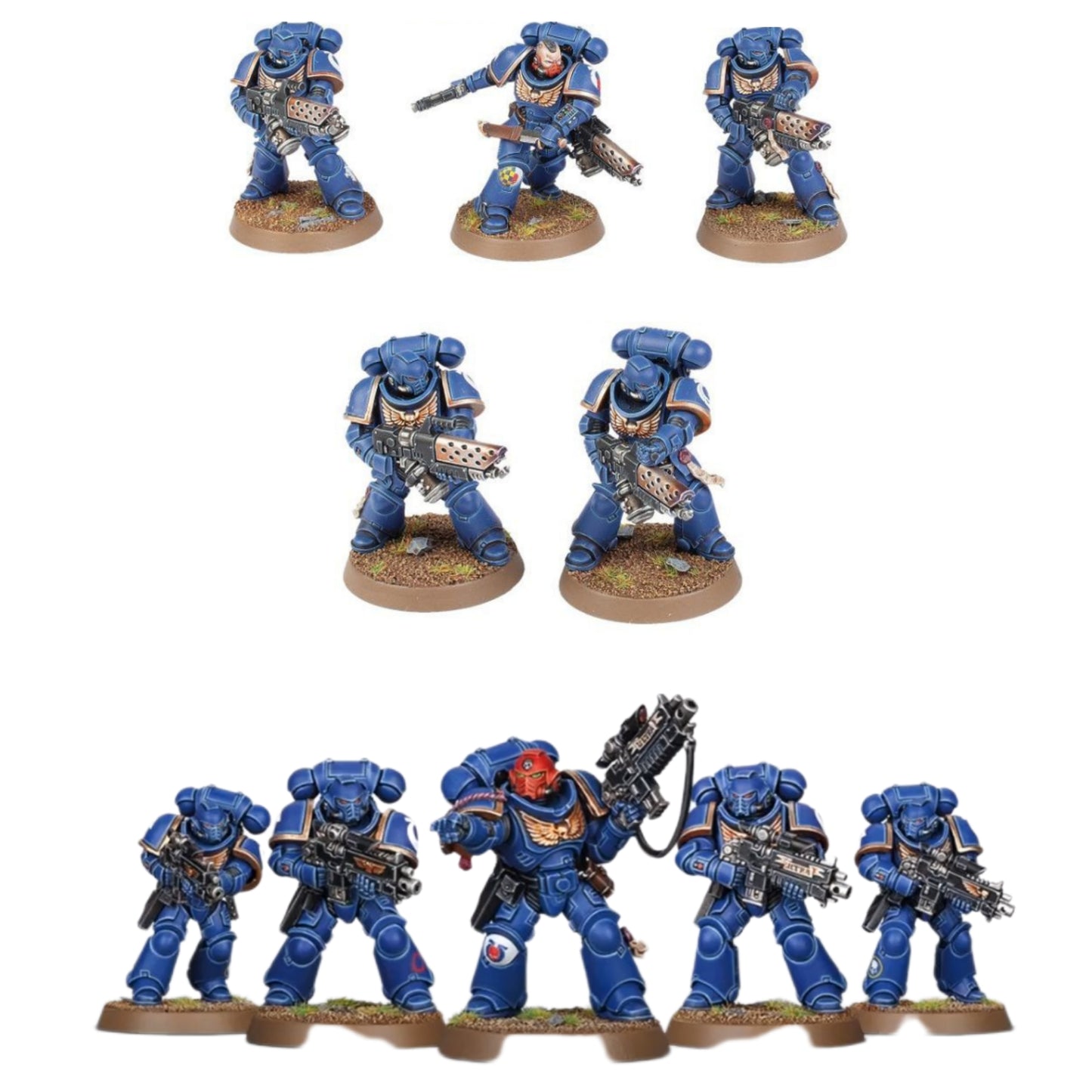 Space Marine 5 Intercessoren & 5 Infernus Marines