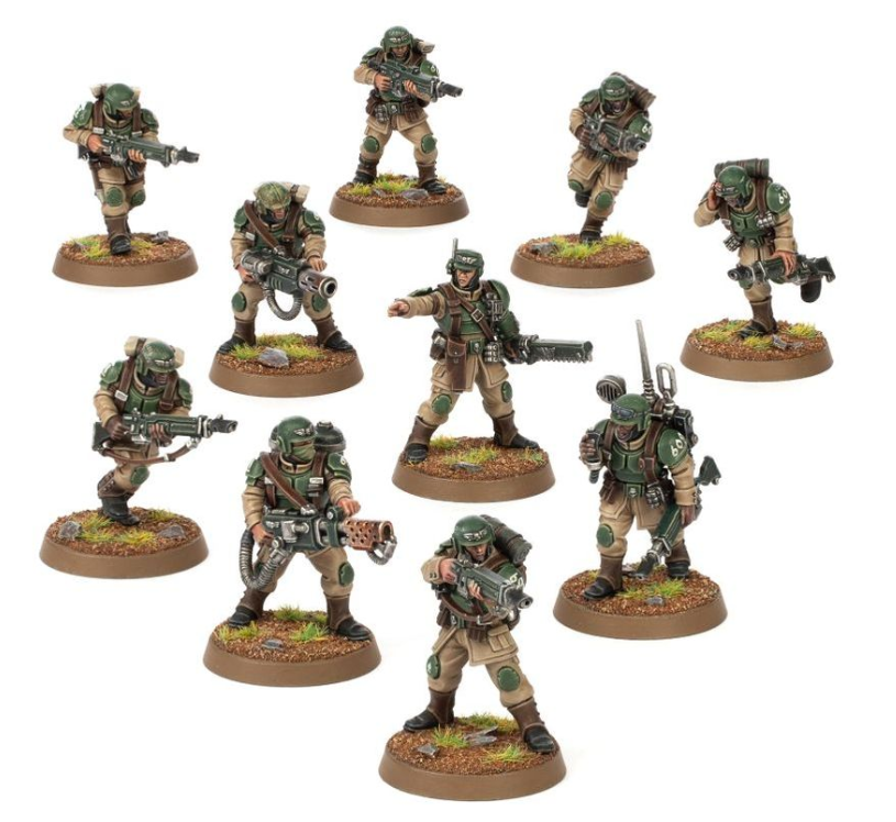 Einzelgussrahmen Astra Militarum Stoßtrupp
