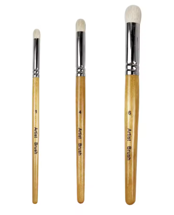 Bundle 11-teiliges Pinselset + 3er Drybrush Naturholzoptik