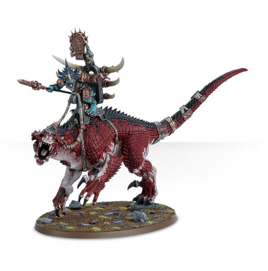 Seraphon Saurus Hornnackenveteran auf Carnosaurier Einzelgussrahmen