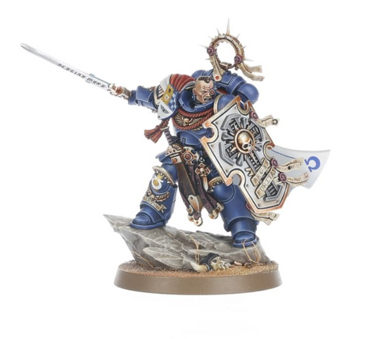 Einzelgussrahmen Space Marine Captain mit Ehrenschild